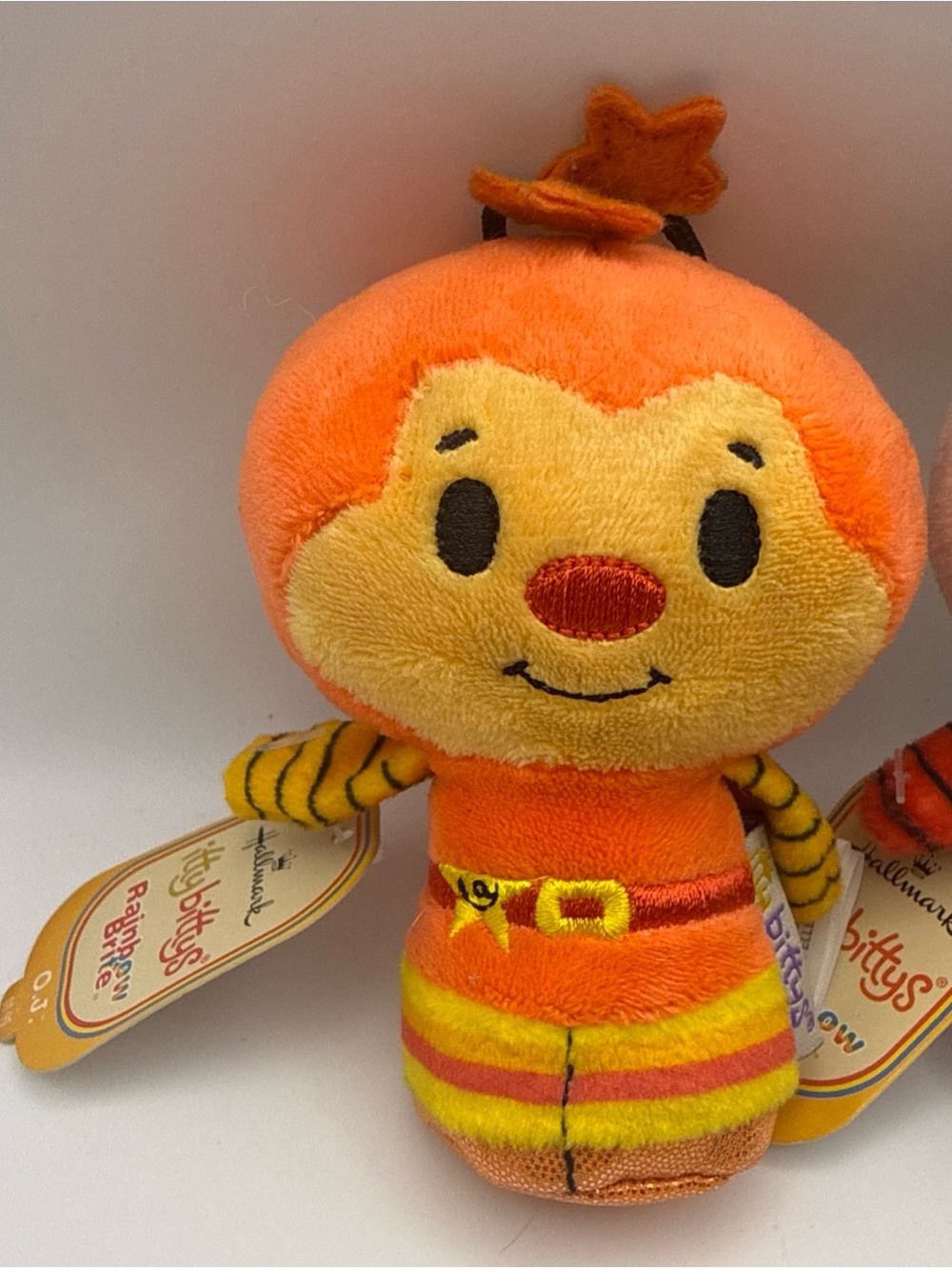 Hallmark Itty Bittys Rainbow Brite Sprites Twink and O.J. plush 4" W/ Tags - Picture 5 of 15